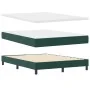 Cama Box Spring con colchón Verde Oscuro 140x190 cm Terciopelo | Foro24.es | Tu tienda online para hogar, jardín y más Foro24.es