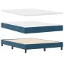 Cama Box Spring con colchón Azul Oscuro 140x190 cm Terciopelo | Foro24.es | Tu tienda online para hogar, jardín y más Foro24.es
