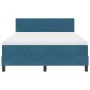 Cama Box Spring con colchón Azul Oscuro 140x190 cm Terciopelo | Foro24.es | Tu tienda online para hogar, jardín y más Foro24.es