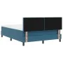 Cama Box Spring con colchón Azul Oscuro 140x190 cm Terciopelo | Foro24.es | Tu tienda online para hogar, jardín y más Foro24.es