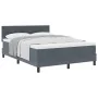Cama Box Spring con Colchón Gris Oscuro 140x200 cm Terciopelo | Foro24.es | Tu tienda online para hogar, jardín y más Foro24.es