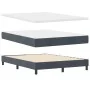 Cama Box Spring con Colchón Gris Oscuro 140x200 cm Terciopelo | Foro24.es | Tu tienda online para hogar, jardín y más Foro24.es