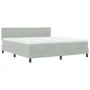 Cama con somier y colchón Gris Claro Super King Terciopelo von , Betten und Lattenroste - Ref: Foro24-3339188, Preis: 531,03 ...
