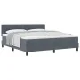 Cama Box Spring con colchón gris oscuro Super King terciopelo | Foro24.es | Tu tienda online para hogar, jardín y más Foro24.es