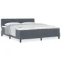 Cama Box Spring con colchón gris oscuro Super King terciopelo | Foro24.es | Tu tienda online para hogar, jardín y más Foro24.es