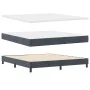 Cama Box Spring con colchón gris oscuro Super King terciopelo | Foro24.es | Tu tienda online para hogar, jardín y más Foro24.es