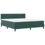 Cama Box Spring con colchón Verde Oscuro Super King Aterciopelado | Foro24.es | Tu tienda online para hogar, jardín y más Foro24.es