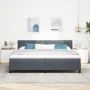Cama con Box Spring y Colchón Gris Oscuro 200x200 cm Terciopelo by , Beds and slatted bases - Ref: Foro24-3339195, Price: 557...