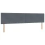 Cama con Box Spring y Colchón Gris Oscuro 200x200 cm Terciopelo by , Beds and slatted bases - Ref: Foro24-3339195, Price: 557...