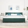 Cama Box Spring con Colchón Verde Oscuro 200x200 cm Terciopelo | Foro24.es | Tu tienda online para hogar, jardín y más Foro24.es
