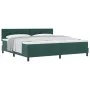 Cama Box Spring con Colchón Verde Oscuro 200x200 cm Terciopelo | Foro24.es | Tu tienda online para hogar, jardín y más Foro24.es