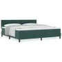 Cama Box Spring con Colchón Verde Oscuro 200x200 cm Terciopelo | Foro24.es | Tu tienda online para hogar, jardín y más Foro24.es
