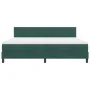 Cama Box Spring con Colchón Verde Oscuro 200x200 cm Terciopelo | Foro24.es | Tu tienda online para hogar, jardín y más Foro24.es