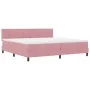 Cama con Somier y Colchón Rosa 200x200 cm Terciopelo von , Betten und Lattenroste - Ref: Foro24-3339199, Preis: 536,94 €, Rab...