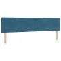 Cama con somier con colchón azul oscuro 200x200 cm terciopelo | Foro24.es | Tu tienda online para hogar, jardín y más Foro24.es
