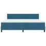 Cama con somier con colchón azul oscuro 200x200 cm terciopelo | Foro24.es | Tu tienda online para hogar, jardín y más Foro24.es