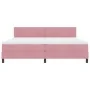 Cama con Somier y Colchón Rosa 200x200 cm Terciopelo von , Betten und Lattenroste - Ref: Foro24-3339199, Preis: 536,94 €, Rab...