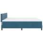 Cama con somier con colchón azul oscuro 200x200 cm terciopelo | Foro24.es | Tu tienda online para hogar, jardín y más Foro24.es