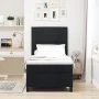 Cama con Box Spring con Colchón Negra 90x200 cm Tela by , Beds and slatted bases - Ref: Foro24-3339282, Price: 348,31 €, Disc...