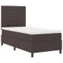 Cama con Box Spring y Colchón Marrón Oscuro 90x200 cm Tela | Foro24.es | Tu tienda online para hogar, jardín y más Foro24.es