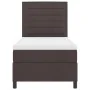 Cama con Box Spring y Colchón Marrón Oscuro 90x200 cm Tela | Foro24.es | Tu tienda online para hogar, jardín y más Foro24.es