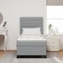 Cama con Base de Resortes y Colchón Gris Claro 100x200 cm Tela | Foro24.es | Tu tienda online para hogar, jardín y más Foro24.es