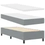 Cama con Base de Resortes y Colchón Gris Claro 100x200 cm Tela | Foro24.es | Tu tienda online para hogar, jardín y más Foro24.es