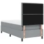 Cama con Base de Resortes y Colchón Gris Claro 100x200 cm Tela | Foro24.es | Tu tienda online para hogar, jardín y más Foro24.es