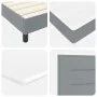 Cama con Base de Resortes y Colchón Gris Claro 100x200 cm Tela | Foro24.es | Tu tienda online para hogar, jardín y más Foro24.es