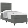 Cama con Base de Resortes con Colchón Gris Oscuro 100x200 cm Tela | Foro24.es | Tu tienda online para hogar, jardín y más Foro24.es