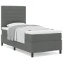 Cama con Base de Resortes con Colchón Gris Oscuro 100x200 cm Tela | Foro24.es | Tu tienda online para hogar, jardín y más Foro24.es