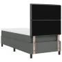 Cama con Base de Resortes con Colchón Gris Oscuro 100x200 cm Tela | Foro24.es | Tu tienda online para hogar, jardín y más Foro24.es