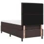 Cama con Box Spring y Colchón Marrón Oscuro 100x200 cm Tela | Foro24.es | Tu tienda online para hogar, jardín y más Foro24.es