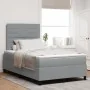 Cama con Base de Resorte con Colchón Gris Claro 120x200 cm Tela | Foro24.es | Tu tienda online para hogar, jardín y más Foro24.es