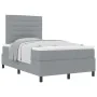 Cama con Base de Resorte con Colchón Gris Claro 120x200 cm Tela | Foro24.es | Tu tienda online para hogar, jardín y más Foro24.es