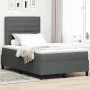 Cama con Box Spring con Colchón Gris Oscuro 120x200 cm Tela | Foro24.es | Tu tienda online para hogar, jardín y más Foro24.es