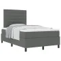 Cama con Box Spring con Colchón Gris Oscuro 120x200 cm Tela | Foro24.es | Tu tienda online para hogar, jardín y más Foro24.es