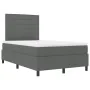 Cama con Box Spring con Colchón Gris Oscuro 120x200 cm Tela | Foro24.es | Tu tienda online para hogar, jardín y más Foro24.es