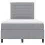 Cama con Base de Resorte con Colchón Gris Claro 120x200 cm Tela | Foro24.es | Tu tienda online para hogar, jardín y más Foro24.es