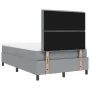 Cama con Base de Resorte con Colchón Gris Claro 120x200 cm Tela | Foro24.es | Tu tienda online para hogar, jardín y más Foro24.es