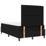 Cama tipo Box Spring con Colchón Negra 120x200 cm Tela | Foro24.es | Tu tienda online para hogar, jardín y más Foro24.es