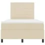 Cama con base de resortes con colchón crema 120x200 cm Tela | Foro24.es | Tu tienda online para hogar, jardín y más Foro24.es