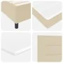 Cama con base de resortes con colchón crema 120x200 cm Tela | Foro24.es | Tu tienda online para hogar, jardín y más Foro24.es