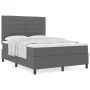 cama con base tapizada gris oscuro con colchón 140x200 cm tela | Foro24.es | Tu tienda online para hogar, jardín y más Foro24.es