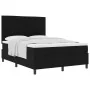 Cama con Base de Muelles y Colchón Negra 140x200 cm Tela | Foro24.es | Tu tienda online para hogar, jardín y más Foro24.es