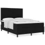Cama con Base de Muelles y Colchón Negra 140x200 cm Tela | Foro24.es | Tu tienda online para hogar, jardín y más Foro24.es