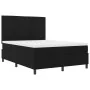Cama con Base de Muelles y Colchón Negra 140x200 cm Tela | Foro24.es | Tu tienda online para hogar, jardín y más Foro24.es