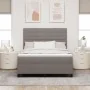 Cama con Base con Colchón Taupe 140x200 cm Tela | Foro24.es | Tu tienda online para hogar, jardín y más Foro24.es
