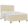 Cama con base de resortes con colchón beige 140x200 cm tela | Foro24.es | Tu tienda online para hogar, jardín y más Foro24.es