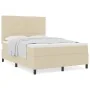 Cama con base de resortes con colchón beige 140x200 cm tela | Foro24.es | Tu tienda online para hogar, jardín y más Foro24.es